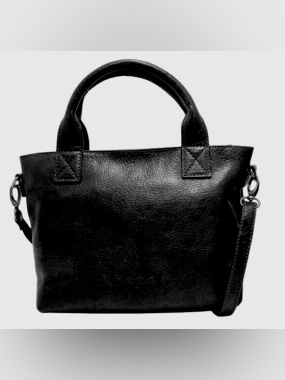 Hunt black leather crossbody hand bag brand new